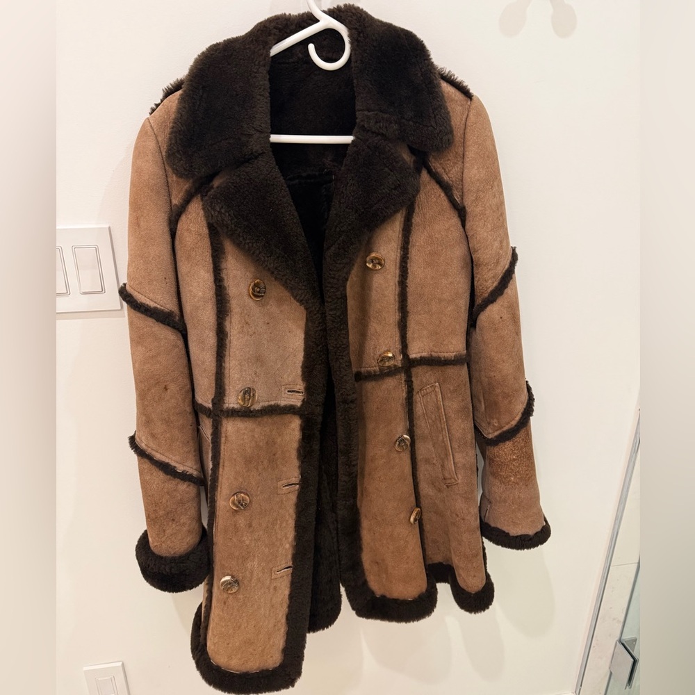 Women's Brown Shearling Coat
